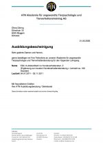 ATN Ausbildungsbescheinigung - Hundeverhaltensberatung